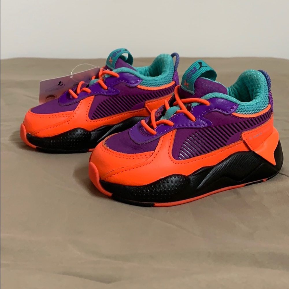Puma running system orange and blue boys size 6 - Picture 2 of 7